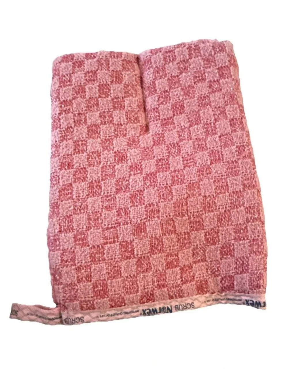 *NWOB Norwex Bathroom Scrub Mitt Tub Shower Sink Microfiber Pink